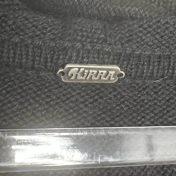 Kirra long sleeve sweater with fuzzy ball tassels. Angola rabbit fur and cotton. - Picture 5 of 5